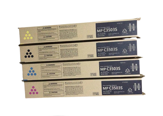 Ricoh MPC3503CMYK copier toner kit usded for MPC3003 with Black printing box
