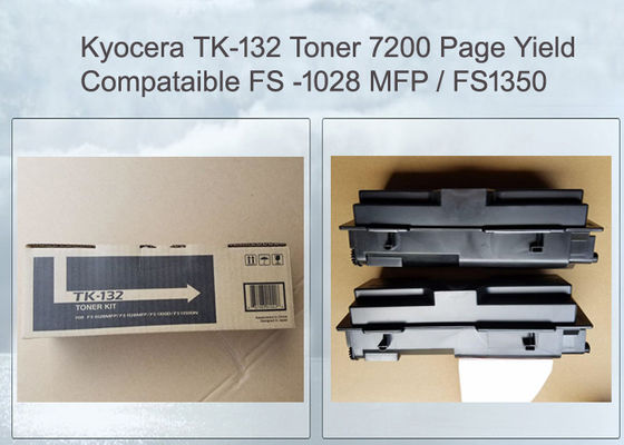 সঙ্গতিপূর্ণ Tk-132 Tk132 কালো টোনার Kyocera Mita Fs-1028mfp Fs-1300d Fs-1350 এর জন্য