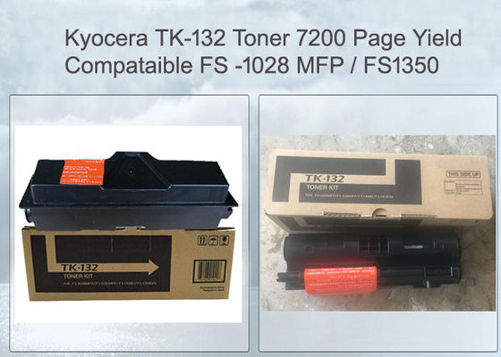 সঙ্গতিপূর্ণ Tk-132 Tk132 কালো টোনার Kyocera Mita Fs-1028mfp Fs-1300d Fs-1350 এর জন্য